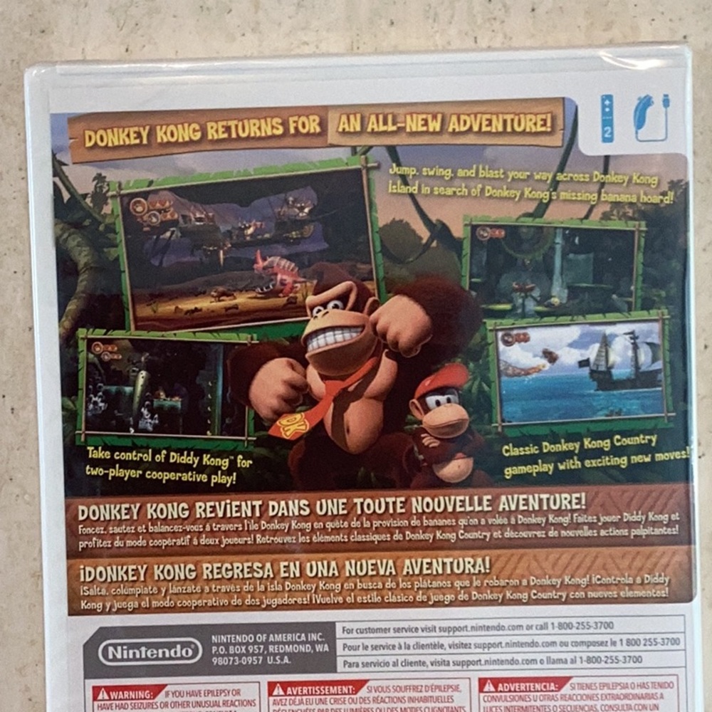 New Factory Sealed Donkey Kong Country Returns Nintendo Wii Game - Picture 8 of 9